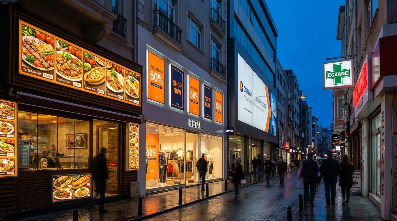 Light box tabela kullanım alanları